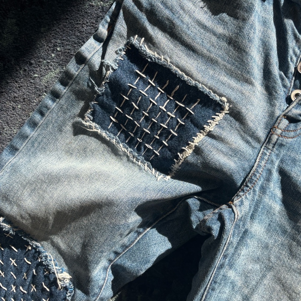 Madewell patchwork cruiser straight - image 8